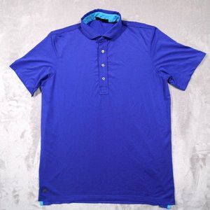Greyson blue short sleeve golf polo shirt Medium